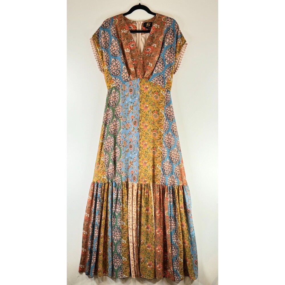 Sachin + Babi Multicolor Patchwork Maxi Dress - image 2